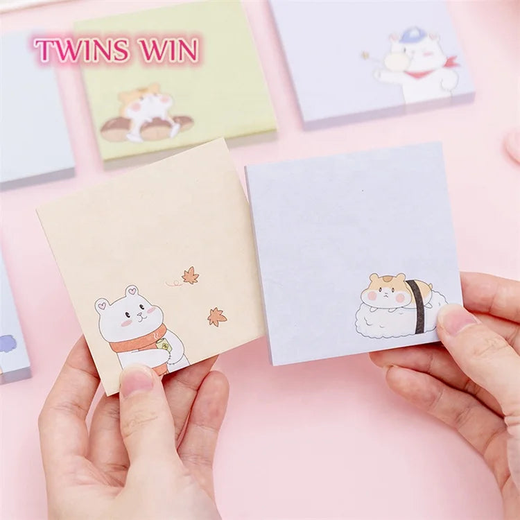 Factory Direct Sales Custom Kawaii Notepad Memo Not Easy to Stain Cute Sticky Note for Kids