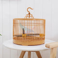 Premium Bamboo Color Thrush Myna Bath Plastic Cage