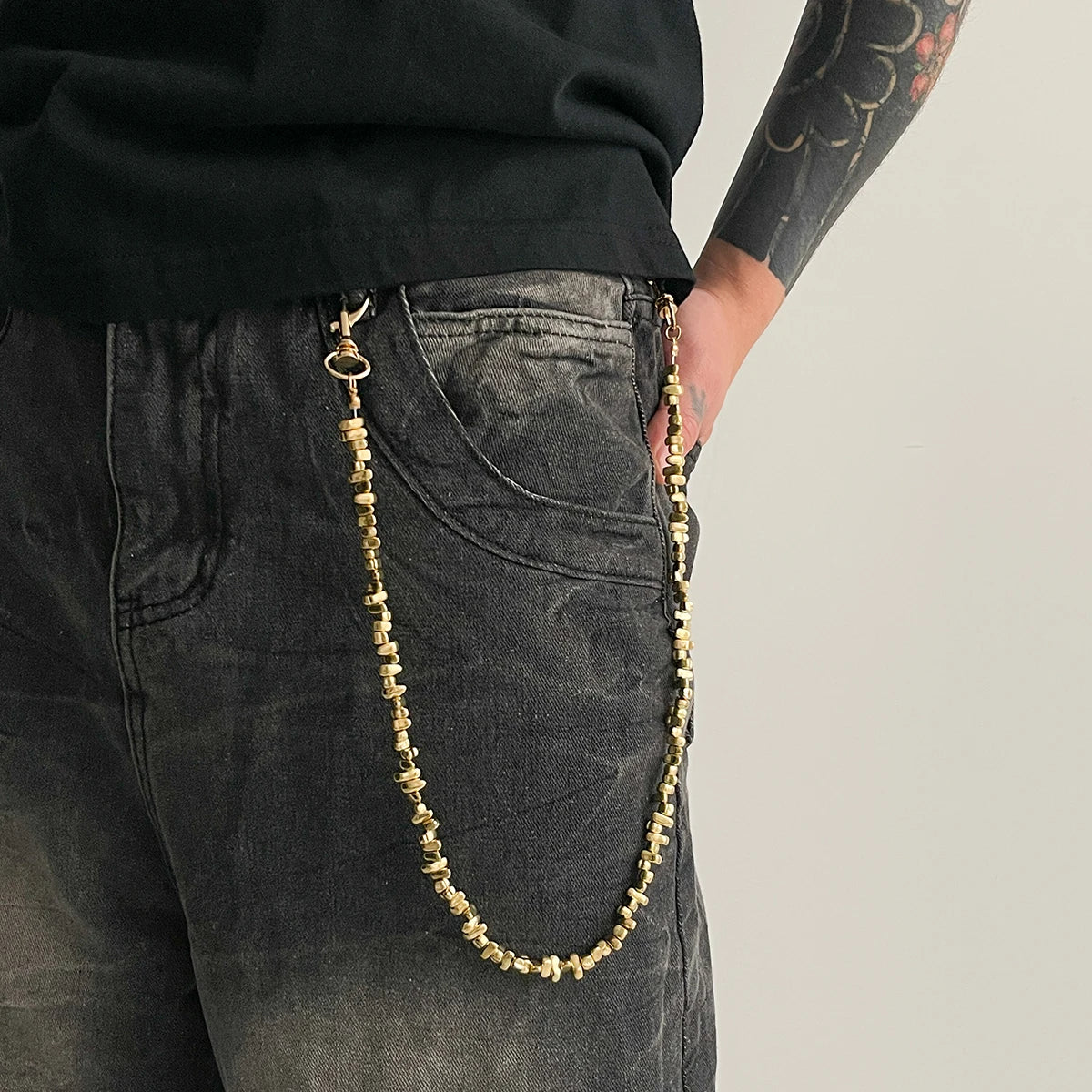 Hip Hop Street Heterotypic Irregular CCB Beads Pants Chain Key Chain Trendy Daily Wearing Other Fashion Jewelry Accessories Gift