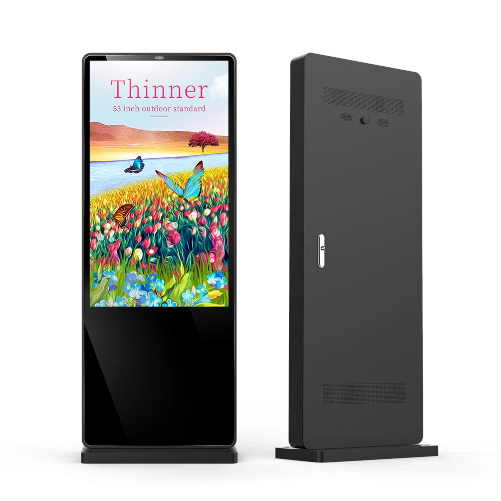 VISIGN 43 49 55 65 Inch Latest Design Hot Selling ultra Thin Customized Outdoor Touch Screen IP65 Signages Outdoor Totems