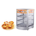 Three-tier Food Warmer Tray Glass Insulation Cabinet Easy-to-Operate Pie and Cake Heating Display Case