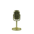 Simulation Props Vintage Mic Classic Vocal Style Microphone Staged Photography Accessory