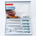 6PCS Kitchen Professional Chef Knives Set for Kitchen Gift Box Anti-Rusting Stainless Steel Sharp Knife Set with Peeler
