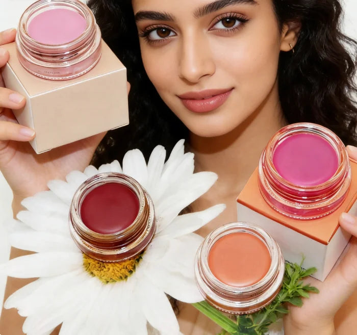 Highlighter Makeup Blush Palette Private Label Vegan Cream Blush Pink for Face