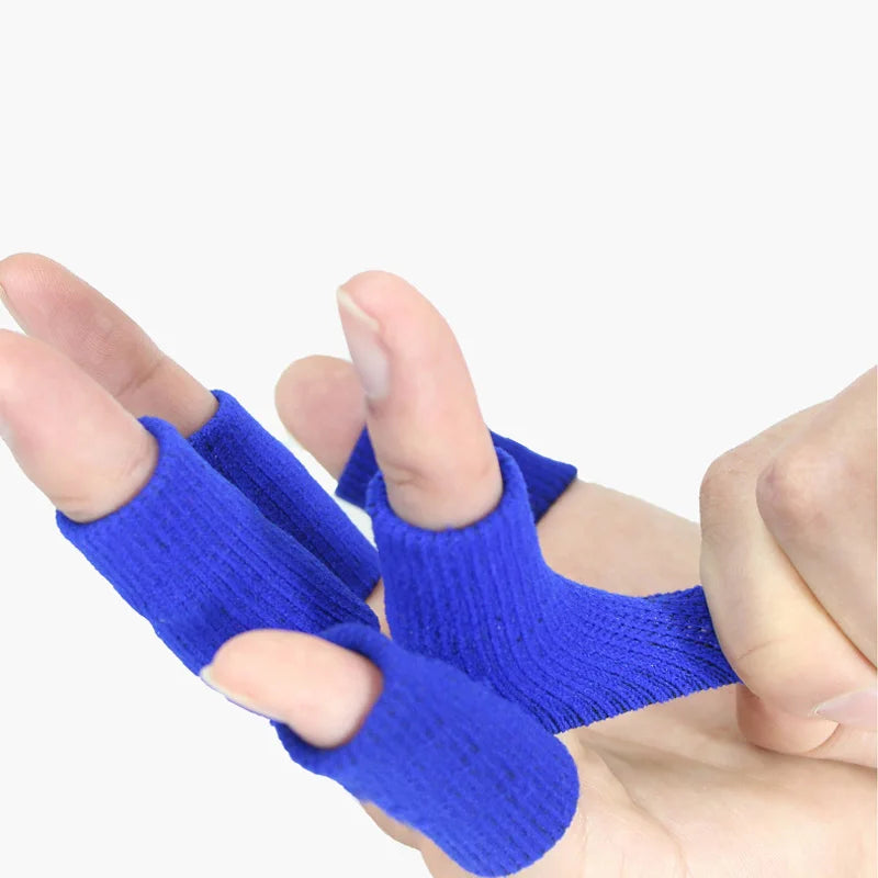 Breathable Finger Sleeves Thumb Brace Elastic Finger Protector Support for Sports Basketball Volleyball