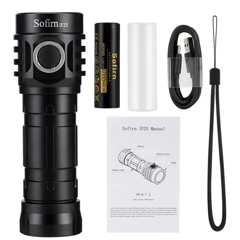 Factory Wholesale Original Design 2300lm USB Rechargeable Led Tactical Flashlight