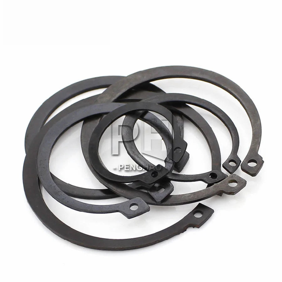 GB894 Circlips for Shaft 65 Manganese Steel Shaft Retaining Ring  M8 M9 M10 M11 M12 M13-M75 Bearing Retainer Circlip