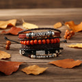 Fashion Jewelry Handmade Beaded Hemp Rope Bracelets Leather Bracelet Gift for Her