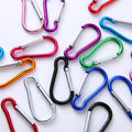 41mm Colorful d Shape Painting Aluminum Carabiner Clip Keychain Carabiner