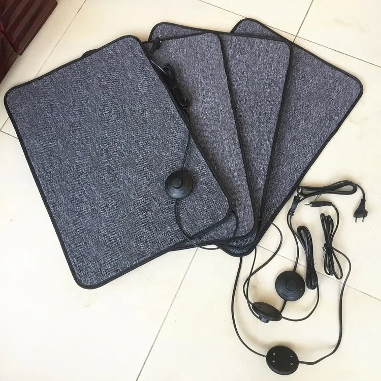 European Best Seller Anthracite Grey Heated Foot Warmer Mat | Under Desk Electric Heating Pad for Winter Comfort