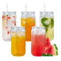 Wholesale 16oz Soda Shaped Cup Beer Plastic Can with Clear Lid and clear Straw Single Wall Plastic Beer Can Glasses