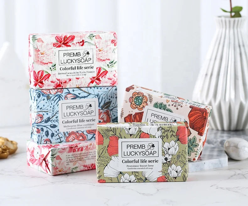 Custom Flower Natural Plant Based Organic Essential Oil Handmade Soap