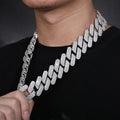 Big Guy Luxury Hip Hop Jewelry 30mm 18K Gold Plated Brass 5A CZ Diamond Heavy Iced Out Miami Cuban Link Chain for Men