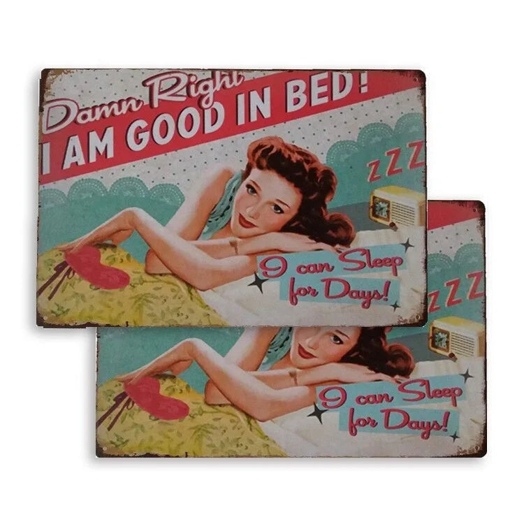 Retro Metal Tin Sign Vintage Decoracion Home Decor Vintage Signs Tin Metal Matel Poster Vintage Metal Signs