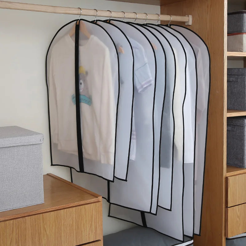 Hot Selling Garment Bag Clothes Dust Cover Dress Wedding Organizer Hanging Closet Storage Bag clear Suit Bag