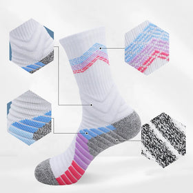 Wholesale Padded Cushioned Athletic Socks Kids Men Tennis Basketball Sports Crew Socks