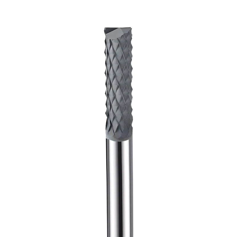 JR143 CNC 3mm-8mm Diamond Coating Corn Teeth Flat End Mill Corn Milling Cutter for Processed Graphite