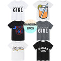 Wholesale 100% Cotton Kids T-Shirt Personality Girl O-Neck Casual Custom Printing Cute Mermaid Designer Tees Children'S Branded