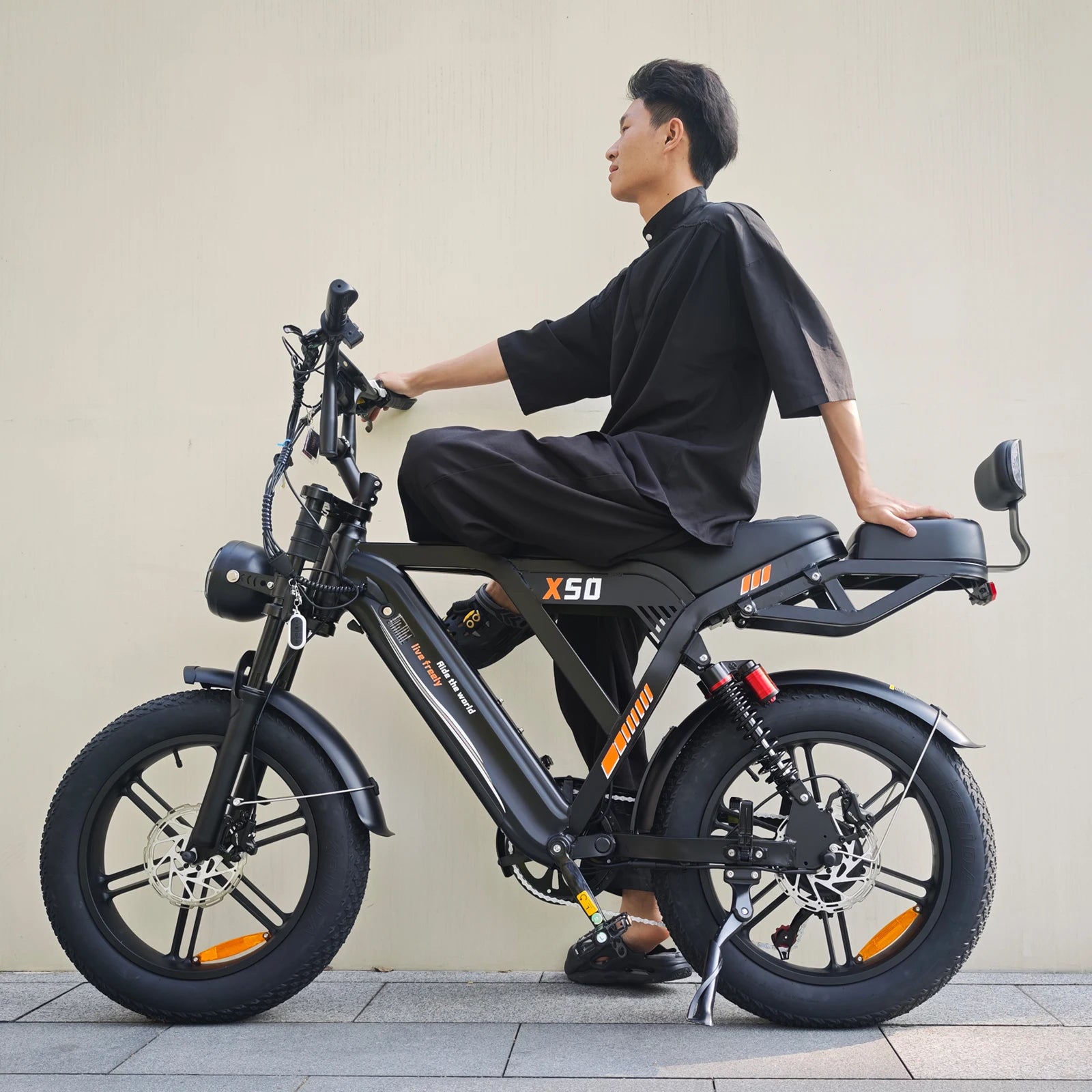 VOMO X50 Fixie Bike Fat Tire E-bike Electric Bike 250W Mountain Ebike 20 Inch PRICE E Bike Fatbike Electric Bicycle