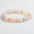 Women's  Multicolor Bracelet  With Natural Morganite Stone  Fashion  Jewelry Pulsera Gift