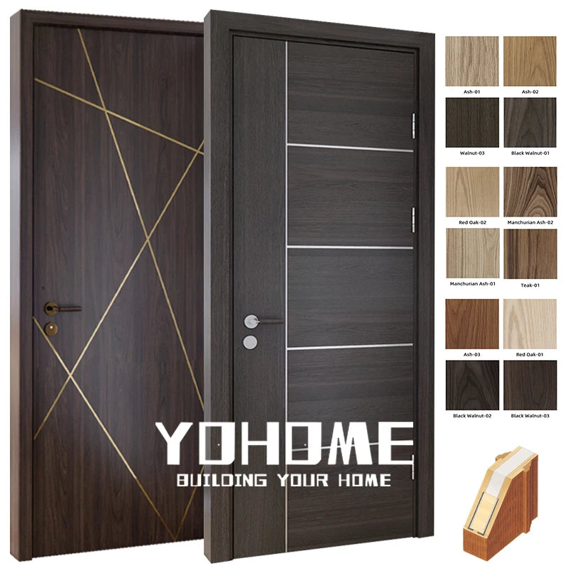China Top Manufacturer Custom Made Internal Solid Wood Door Wood Interior Doors with Frames Fire Rated Interior Door