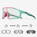 KAPVOE 2026 Fashion Photochromic Lens Outdoor Indoor TR90 Frame Bicycle Sport Eyewear Bike Sunglasses Sport Mountain Sunglasses