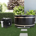 All-Weather Outdoor Ice Bath Tub | Natural Red Cedar Oval  Pool NEW 2025 Edition Backyard Cold  with Cover