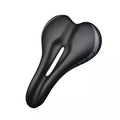 MTB Road Bicycle Extra Soft Saddle Cycling Gel Leather Padded Cushion Saddle Bike Wide Seat Retro Hollow Seat for Bicycle Parts