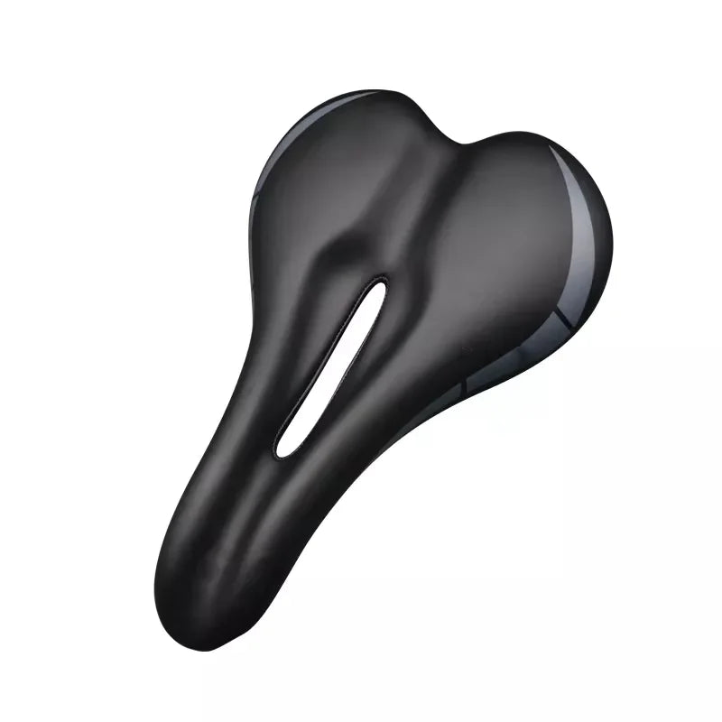 MTB Road Bicycle Extra Soft Saddle Cycling Gel Leather Padded Cushion Saddle Bike Wide Seat Retro Hollow Seat for Bicycle Parts