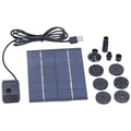 BUHESHUI Solar Water Pump 2W Solar Panel Outdoor Watering Pump Solar Powered Water Fountain for Birds Bath Garden Pond Pool