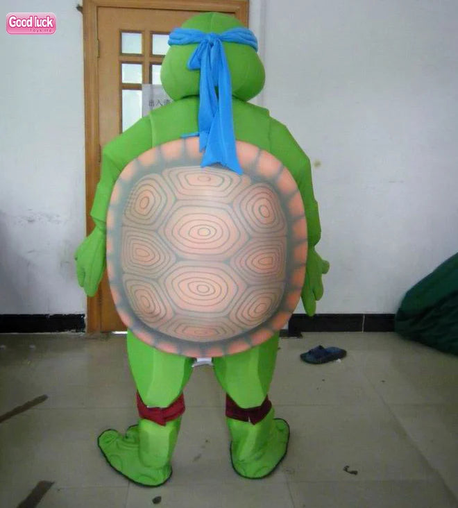 Factory Manufacture Customized Color Heat-Transfer Printing Ninja Turtle Animal Costume Mascots Sports Games Unisex Adults