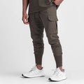 Joggers Tapered Sweatpants Gym Workout Pocket Towel Trousers Men Stacked Pants