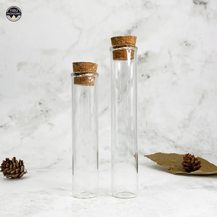 22x115mm Transparent Glass Tubes Container with Cork Lids