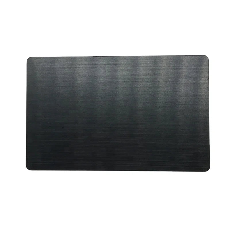 0.8mm 0.5mm Thickness 86mm X54mm Black Blank Anodized Alumina Aluminum Business Cards