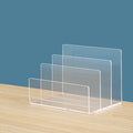 High Quality Customized Acrylic Office File Holder Book Dividers Desktop Office Supplies Storage Organizer Racks
