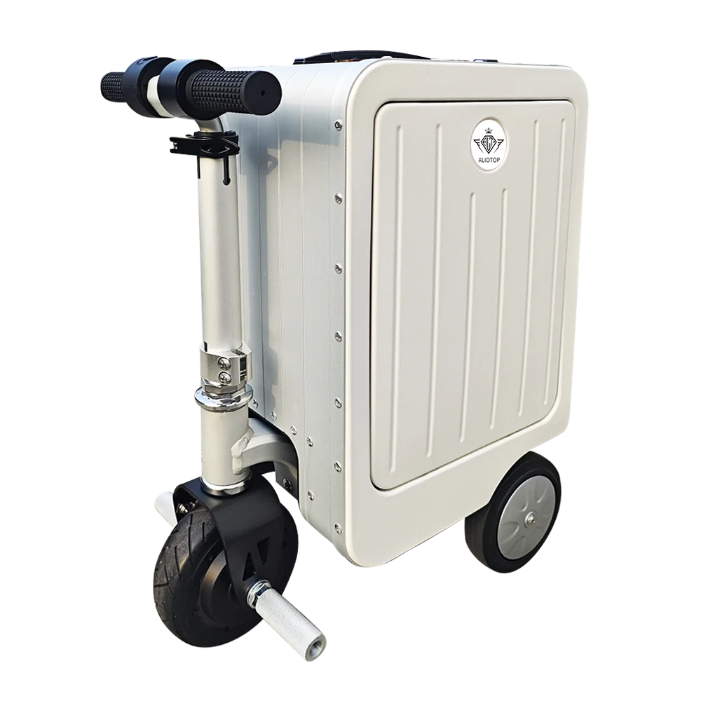 Alilotop 20 Inch Aluminum Multifunctional Smart Trolley Bag Custom Wholesale Light Weight Portable Durable Travel Case