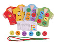 Kids Toys Online Fine Motor Skills Toy 3d Cardboard Puzzle Wooden Lacing Toy Sewing on Buttons
