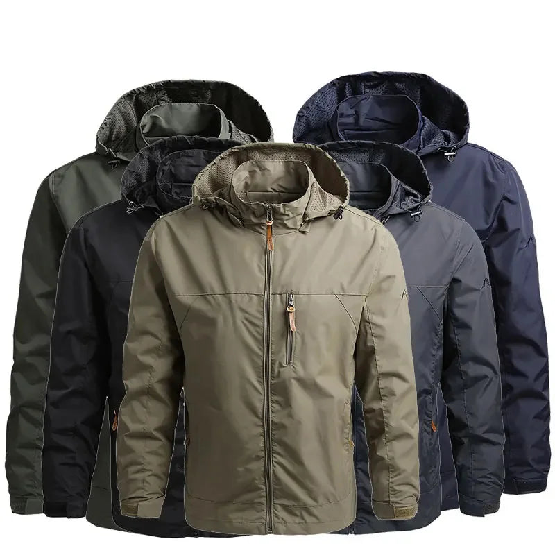 Wholesale Hot Sale Men Tactical Jacket Clothing Manufacturers Custom Zip up Hiking Trench Coat for Men