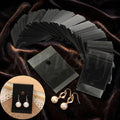 100Pcs/Set Punctual Brand Plastic Jewelry Earring Ear Studs Bags Display 5*4.5cm Model SKU14686 Digital Printing
