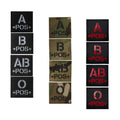 Tactical Reflection Blood Group Armband A/B/AB/O/+- Hook and Loop IR Patches