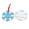 MDFSUB Christmas Wooden MDF Sublimation Blank Hanging Ornament Double Side Ornament Snowflake Shape Christmas Holiday Decoration