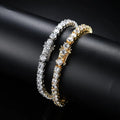 Hot Selling 3mm 4mm 5mm 18k Gold Plated Brass Mirco Tennis CZ Bracelet Wholesale