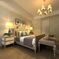 New European Style Three-dimensional Wallpaper for Living Room Dark Green Fashion TV Background Wallpaper