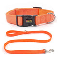 Custom Nylon Dog Collar Leash Bundle Pet Safety Belt Adjustable Walking Training Collar Rope Leash Set Pet Accessories