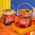 Empty 280ml ~ 5L PP Food Grade Gasket Plastic Clear Seafood Boil 2 Liter Bucket Packaging Container