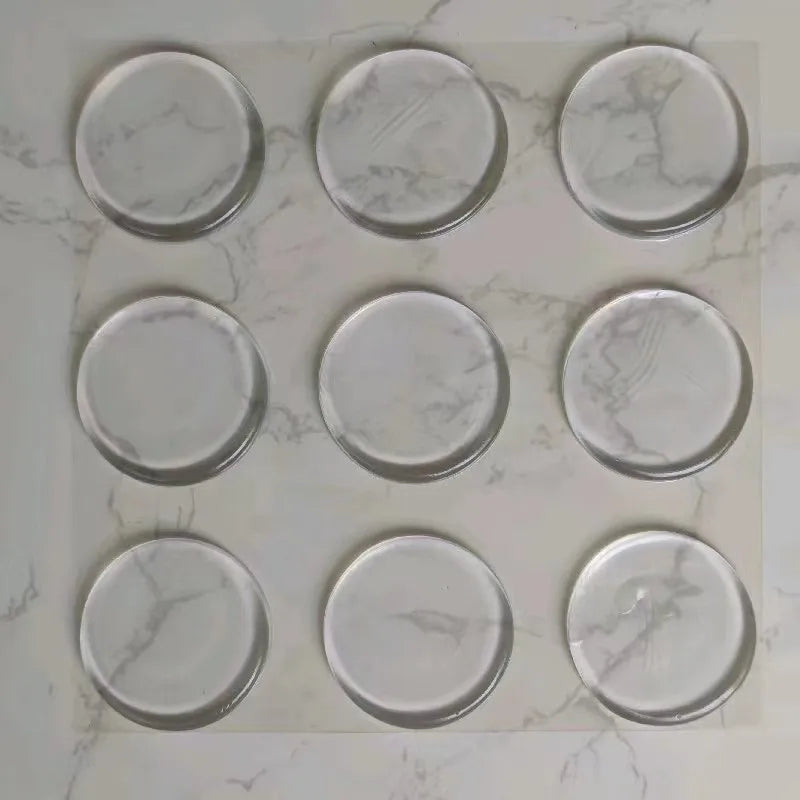 Pu Gel Pads Transparent Double Sided Sticky Clear Round Non Slip Gel Mat Pu for Cell Phone