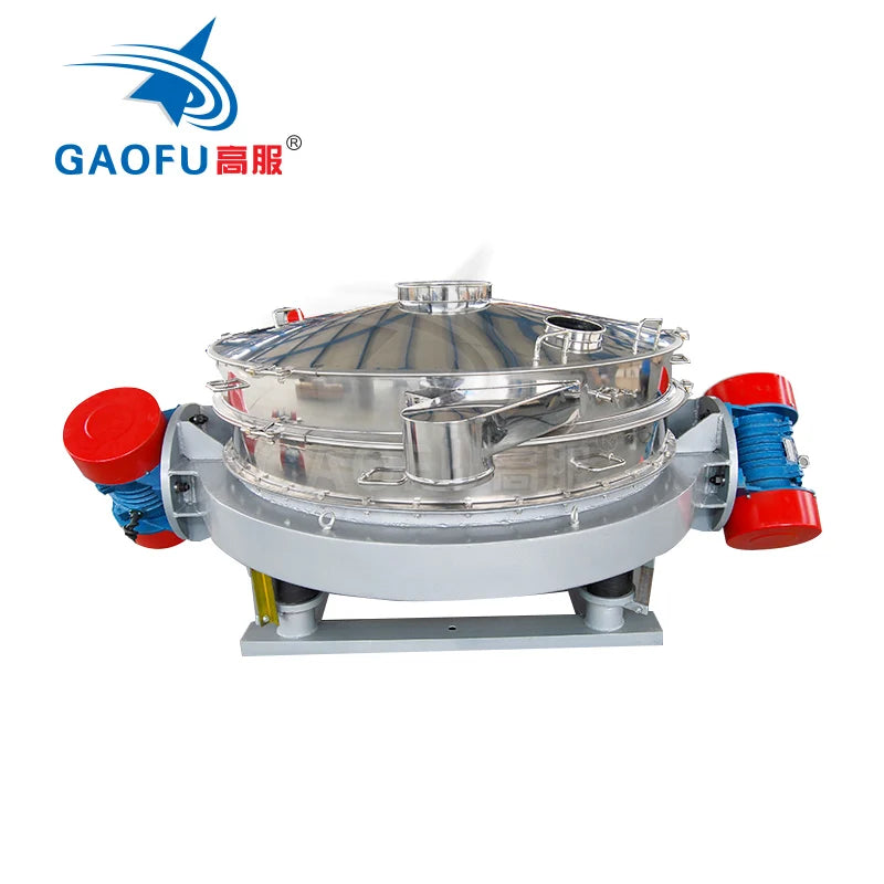 Directly Discharge Single Layer Circular Cassava Powder Vibrating Separator Tapioca Flour Sieving Machine for Food Processing