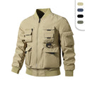 Men's Multi Pockets Funstional Outdoor Jackets With Custom Logo Smart Casual Softshell Windbreaker Jackets