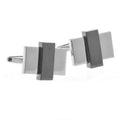 Wholesale Custom Silver Gun Metal Cufflinks Mens Business Suit Shirt Sleeve Button Wedding Tuxedo Fashion Accessory Gift Set