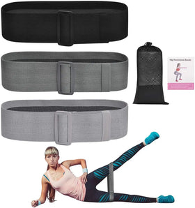 Premium Quality Customized Heavy Cotton Fabric Adjustable Hip Circle Latex Resistance Training Band Set
